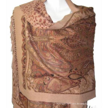 Kaschmir Paisly-Print Camel